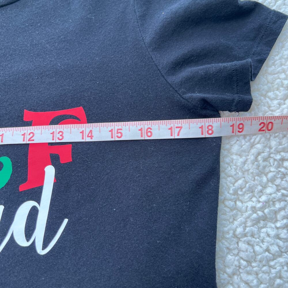 Old Navy Elf Squad Relaxed Black Tee Small - Picture 3 of 5